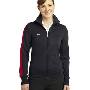 COPY - Ladies Nike Full zip Golf Track Jacket Navy with red stripe
